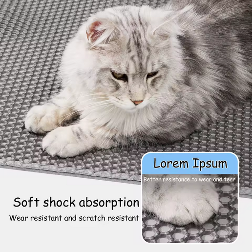 Large Advanced Honeycomb Cat Litter Mat